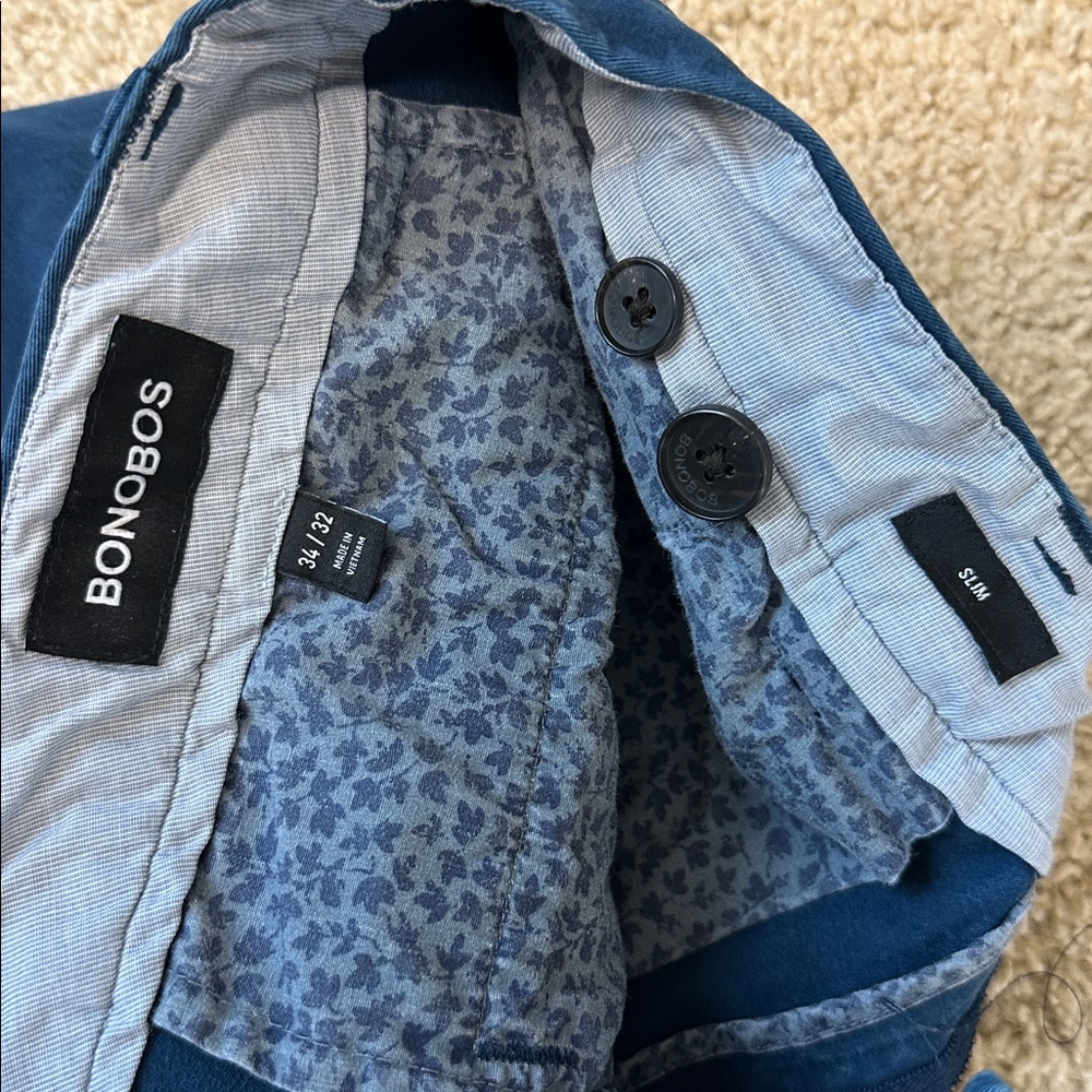 Bonobos Deep Blue Trousers - Picture 4 of 4